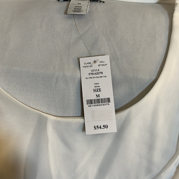 White House Black Market…NWT woman’s blouse size Medium chiffon office dinner - Picture 2 of 5